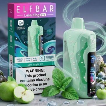 ElfBar Lush King Pro 40K - Sour Apple Ice 5%