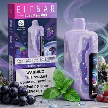 ElfBar Lush King Pro 40K - Black Grape Ice 5%