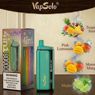   VapSolo Quads 80K /Mojito/Monster Mango/Pink Lemonade/Lady Killer/ 5%